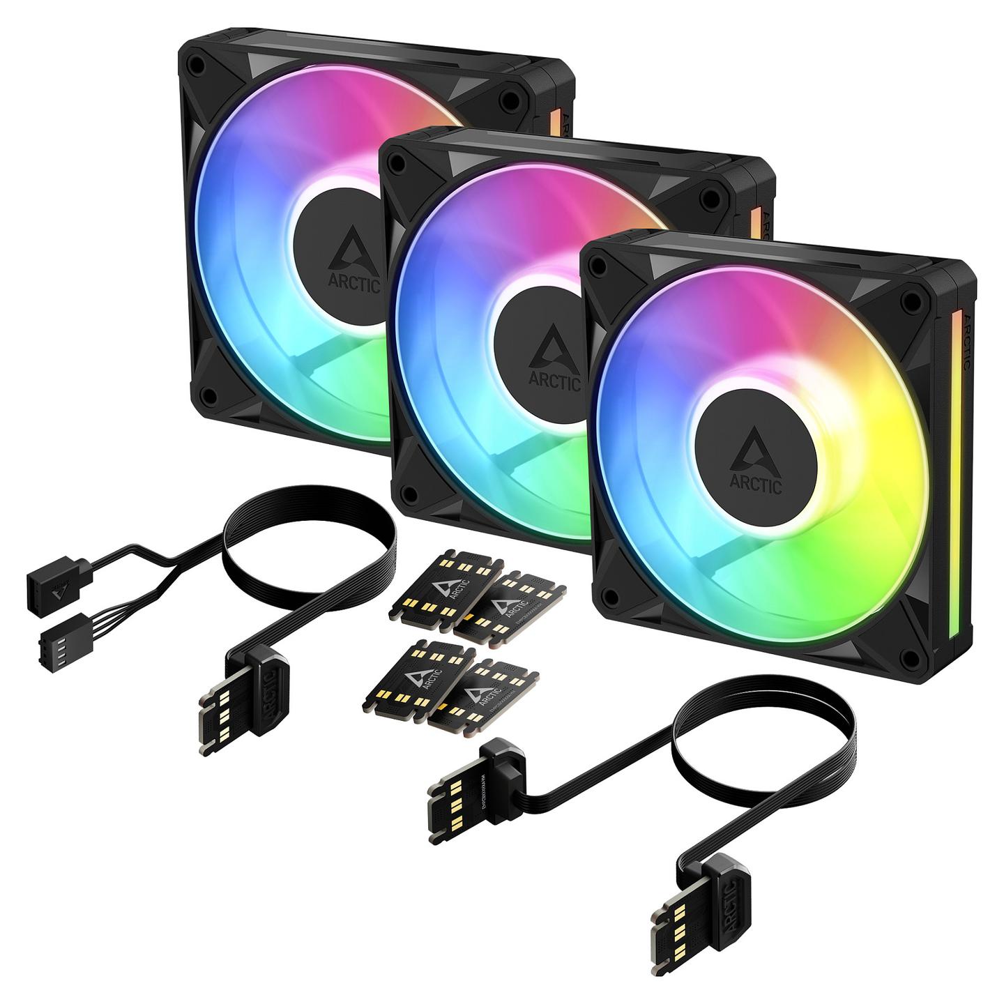 Ftohës për Kasë ARCTIC BioniX P12 A-RGB, 3x120mm, PWM, 3000 RPM, 76 CFM, A-RGB - Zezë - 9