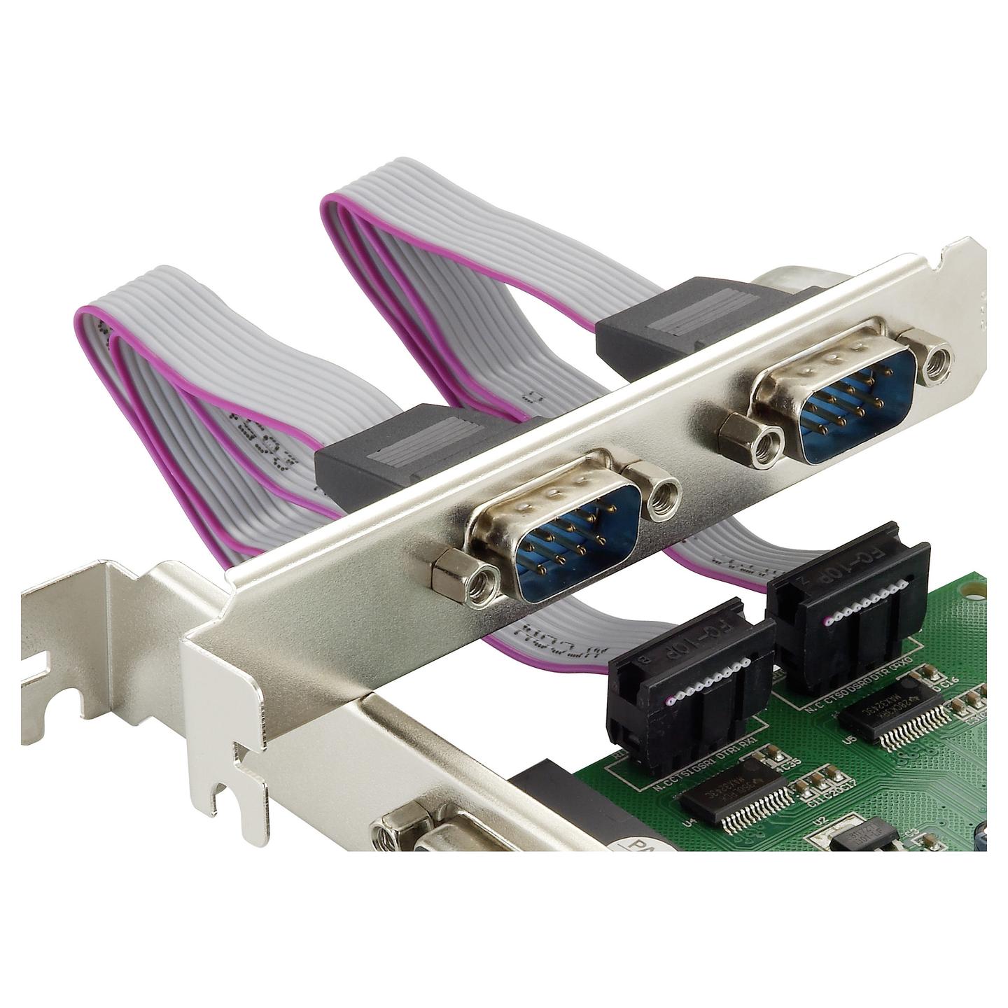 Kartë Zgjerimi Conceptronic SPC01G, PCI Express x1, 2x Serial RS-232 DB9 + 1x Paralel DB25, Low Profile - 4