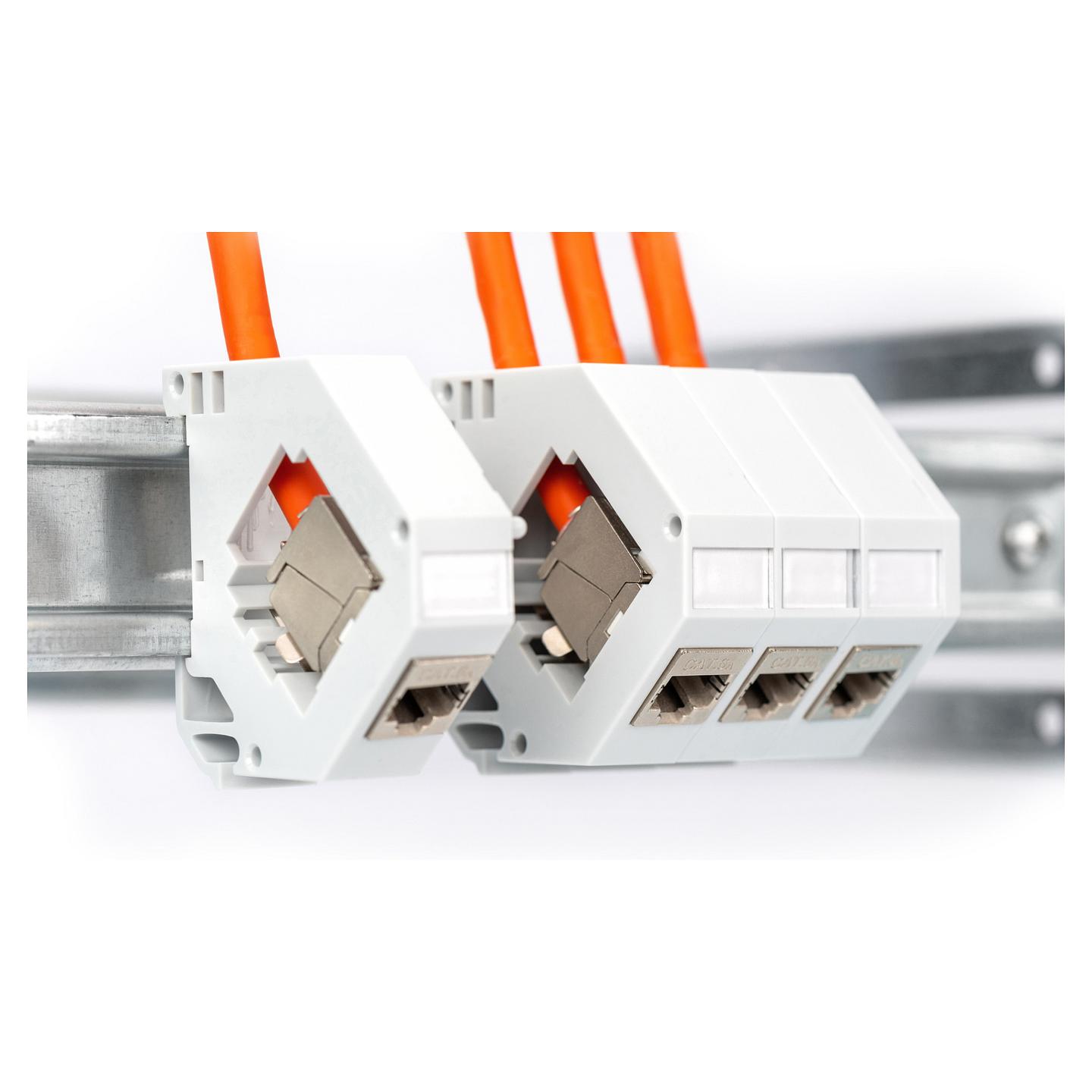 Kabllo për Rrjet DIGITUS DK-1743-VH-025 / Cat.7 / S/FTP / AWG 23/1 / 1200 MHz / 25 m - Portokalli - 2