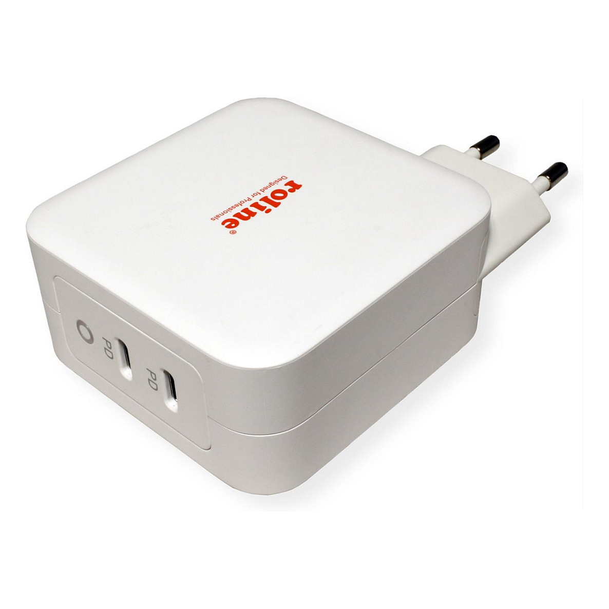 Karikues ROLINE 19.11.1053 / GaN / 100W / 2x USB-C / PD - Bardhë - 4