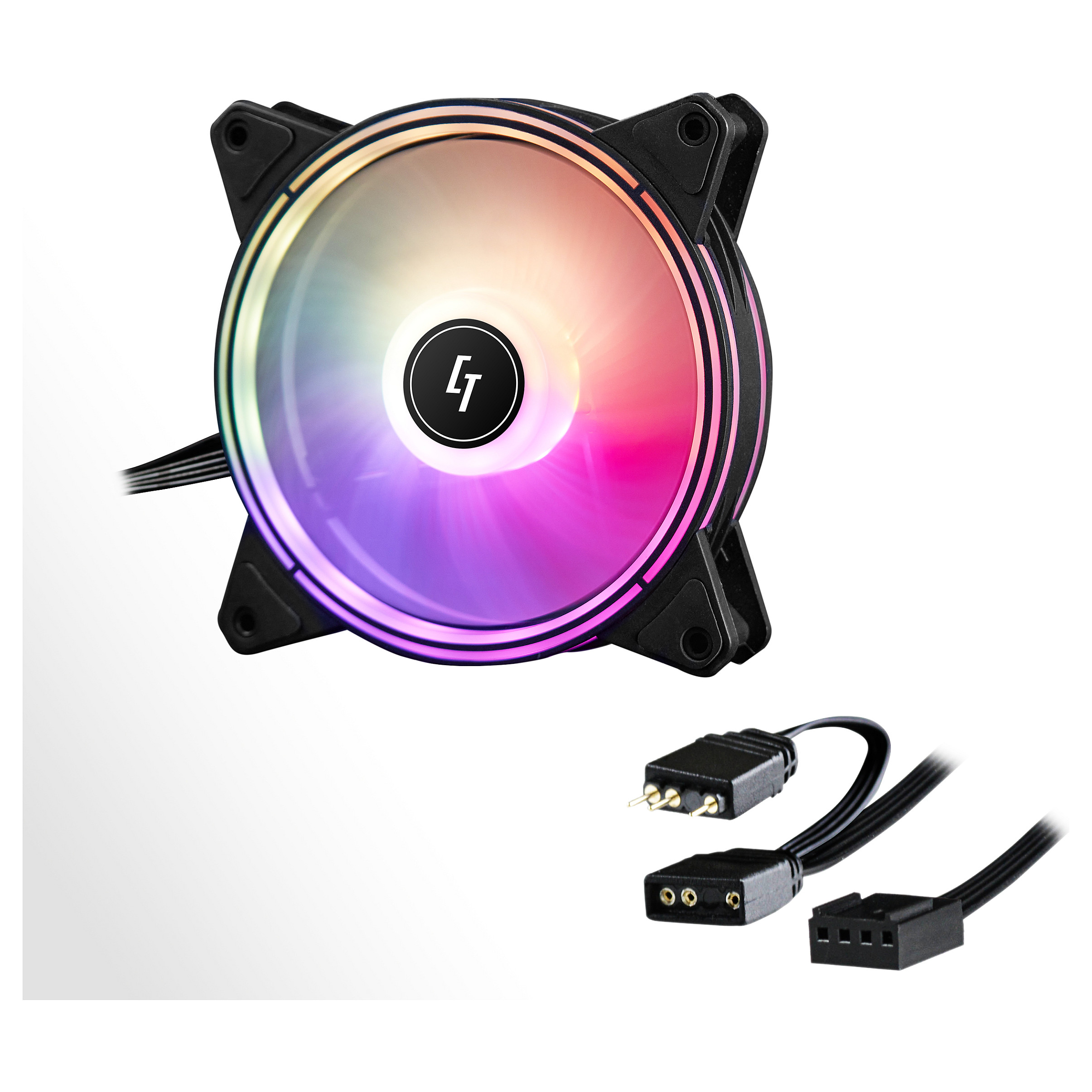 Ftohës për Kasë Chieftec NF-1225RGB / 120mm / 1600 RPM / ARGB / PWM – Zezë - 7