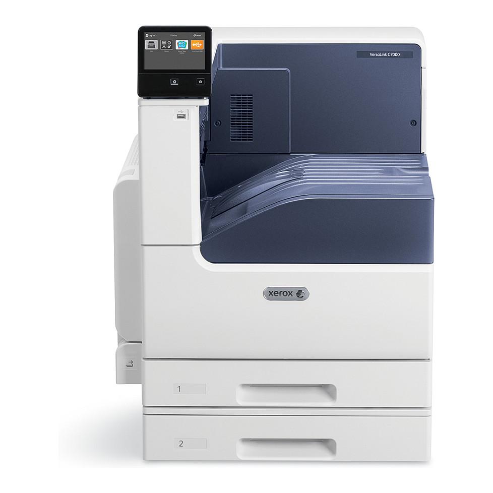 Printer Laser Xerox VersaLink C7000V/DN, A3, Color, Duplex, 35ppm, 1200x2400DPI, Ethernet, USB - Bardhë - 2