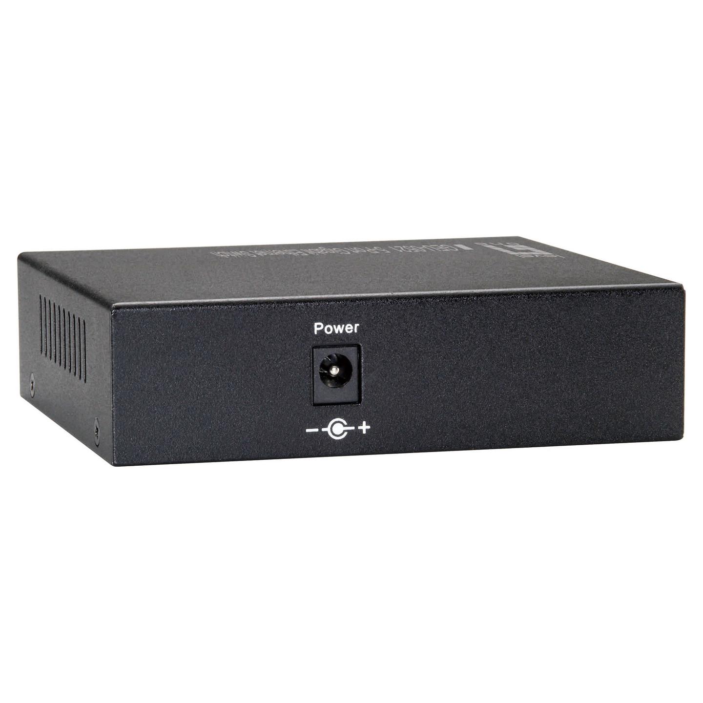 Switch LevelOne GEU-0521, 4 porta Gigabit Ethernet RJ45, 1 port SFP Gigabit, Unmanaged - Zezë - 2