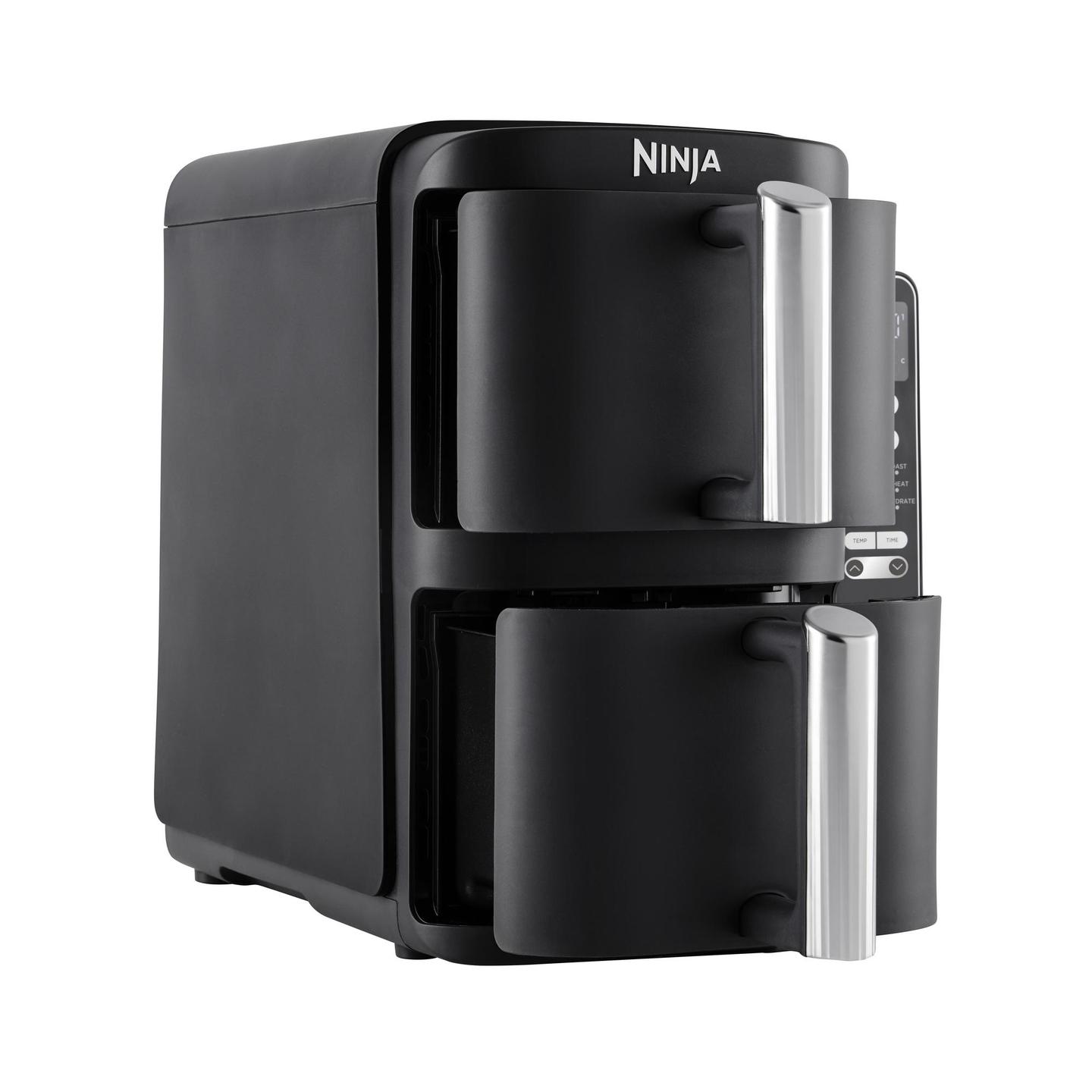 Fryer SharkNinja Ninja DoubleStack / SL300EU / 7.6L / 2470W / 6 Programe / 2 Sirtarë – Zezë - 4