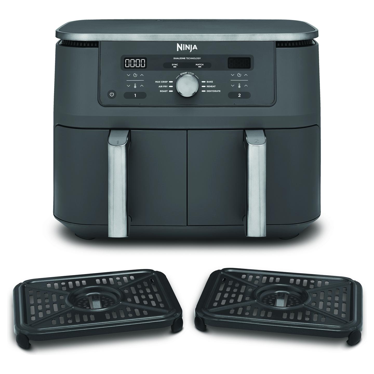Fryer Ninja MAX Dual Zone / DZ400EU / 9.5L / 2470W / 2 Sirtarë / 6 Programe / 40–240°C / Sync / Match – Gri - 10