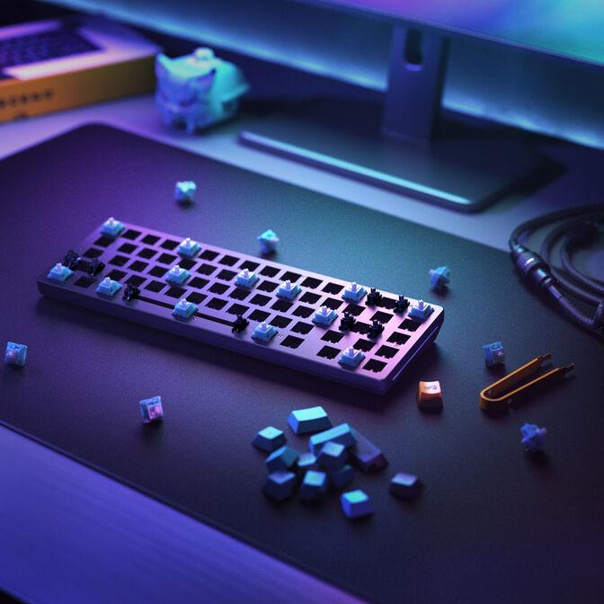 Tastierë Gaming Glorious GMMK 2 Compact / Wired / 65% / Mekanike / Barebone / Hot-Swap / RGB / USB-C - Bardhë - 4