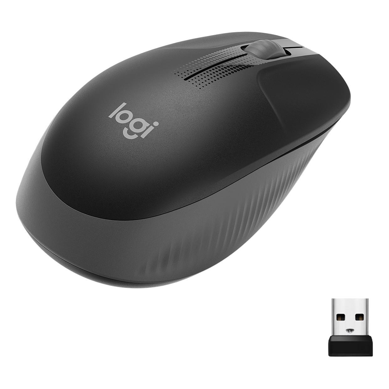 Maus pa Kabllo Logitech M190 / Optik / 1000 DPI / 3 Butona / 2.4 GHz - Antracit - 2