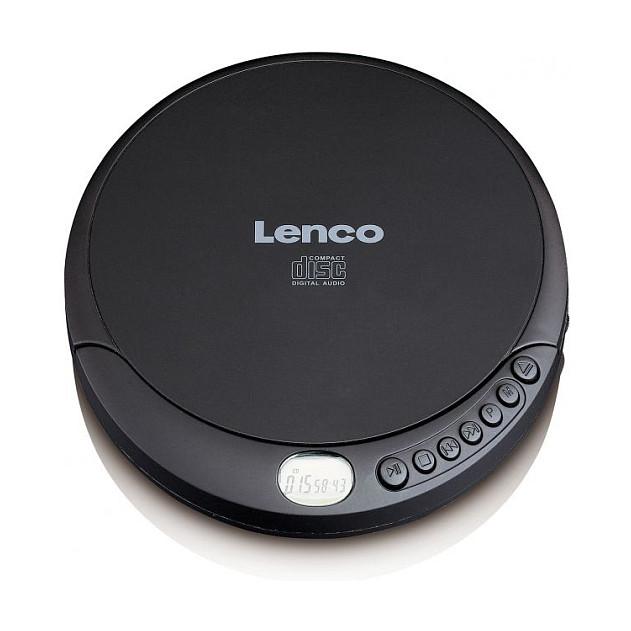 CD Player portativ Lenco CD-010, Ekran LCD, Funksion Random, Përsëritje e të gjitha këngëve, Me bateri - Zezë
