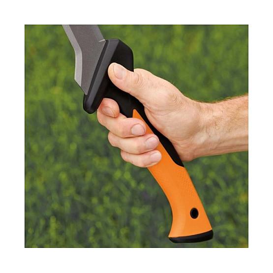 Mjetë Kopshti Fiskars Solid 1051236, 46cm, me Kokë sëpatë, Teh i Dhëmbëzuar - Zezë/Portokalli - 9