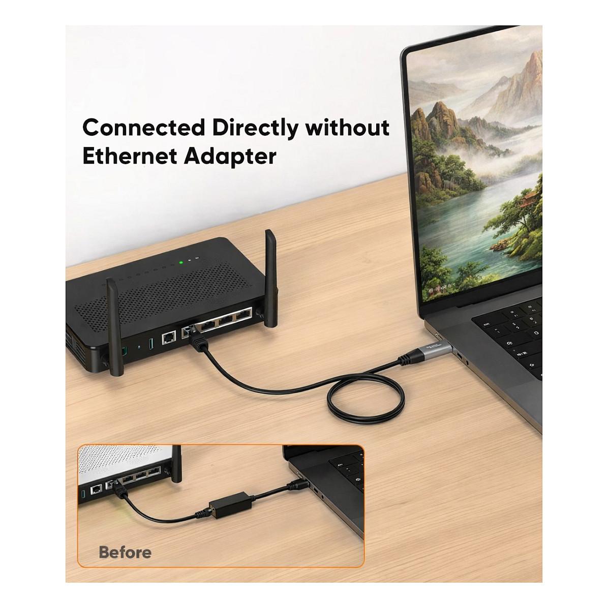 Kabllo për Rrjet EQUIP 133102, USB-A/USB-C në RJ45, Gigabit Ethernet, 2m - Zezë - 7