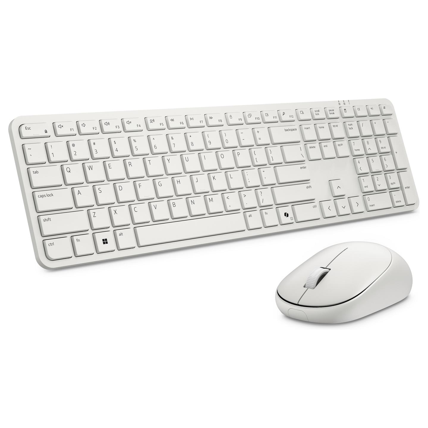 Combo (Tastierë & Maus) Dell Pro 5 KM526, Wireless, Full Size, QWERTZ Gjerman, 2.4 GHz, Plunger, 16 Taste - Bardhë - 2
