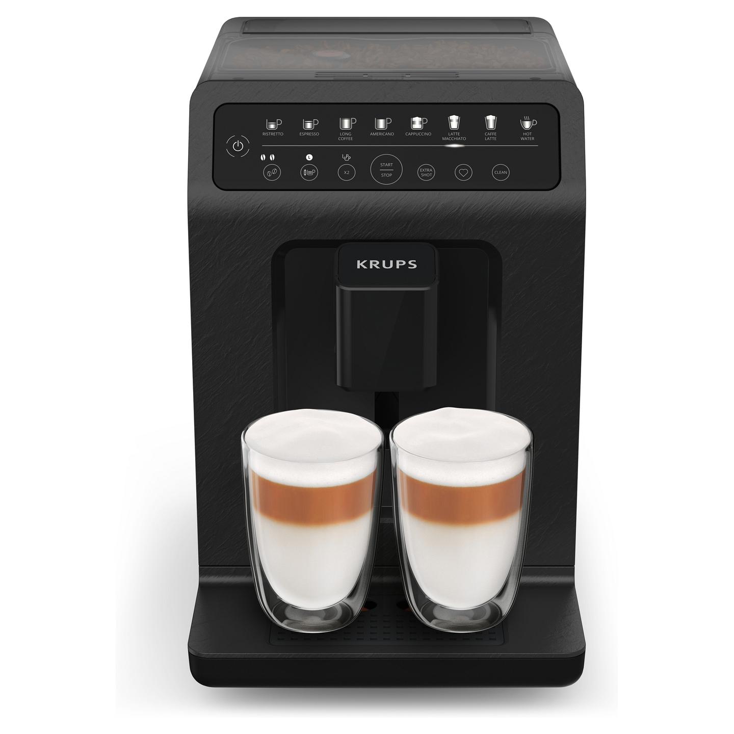 Aparat për Kafe Krups Evidence Eco-Design EA897B, 1450 W, 15 bar, 2.3 L, One Touch Cappuccino – Zezë - 3
