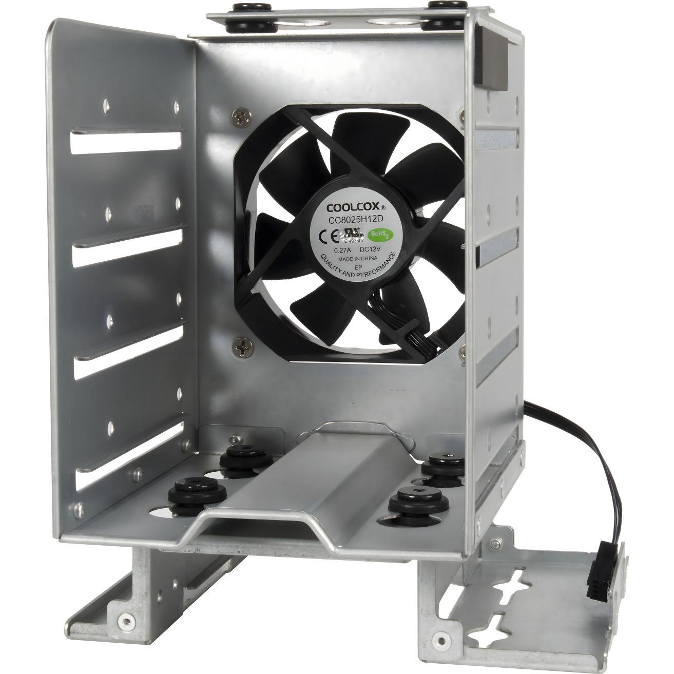 Kornizë montimi për disqe Inter-Tech ER-47045-1, 4 × 3.5", 1 × 2.5", ventilator 80 mm - 2