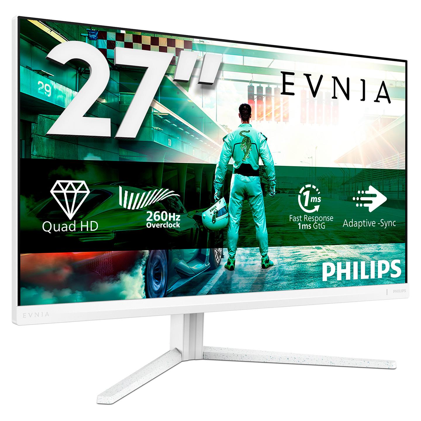 Monitor Gaming Philips Evnia 3000 27M2N3501PA / 27" / QHD Fast IPS / 260Hz / 1ms / HDMI+DisplayPort - Bardhë - 12