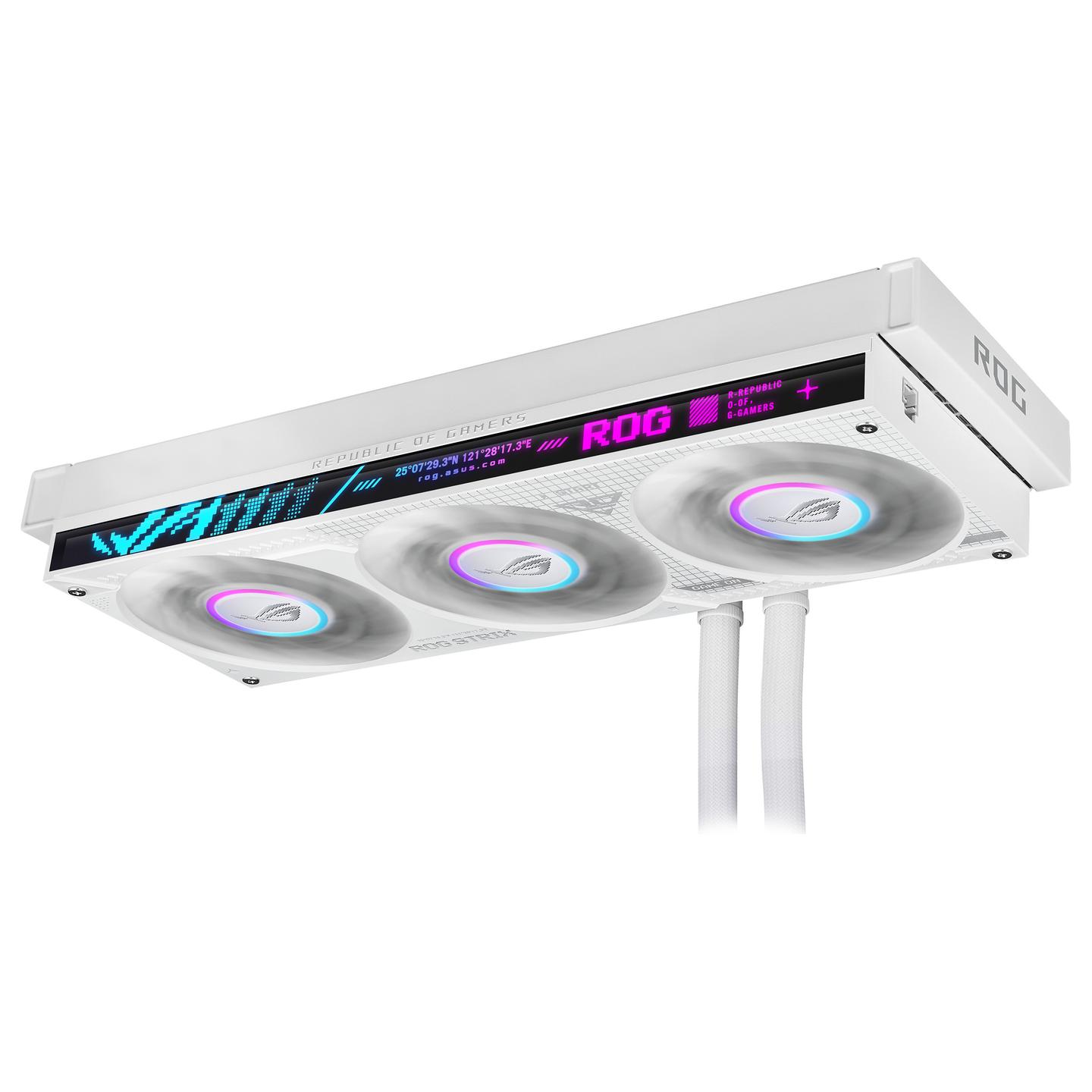 Ftohës për Procesor ASUS ROG Strix SLC IV 360 ARGB LCD / AIO 360mm / ARGB / LCD 5.08" / 3x Fan – Bardhë - 17