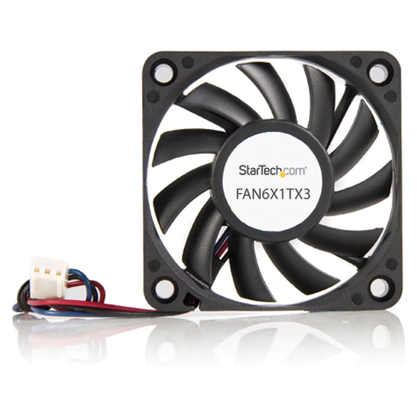Ftohës për Kasë StarTech FAN6X1TX3 / 60 x 60 x 10mm / 4000RPM / 15.49 CFM / 28 dBA - Zezë - 3