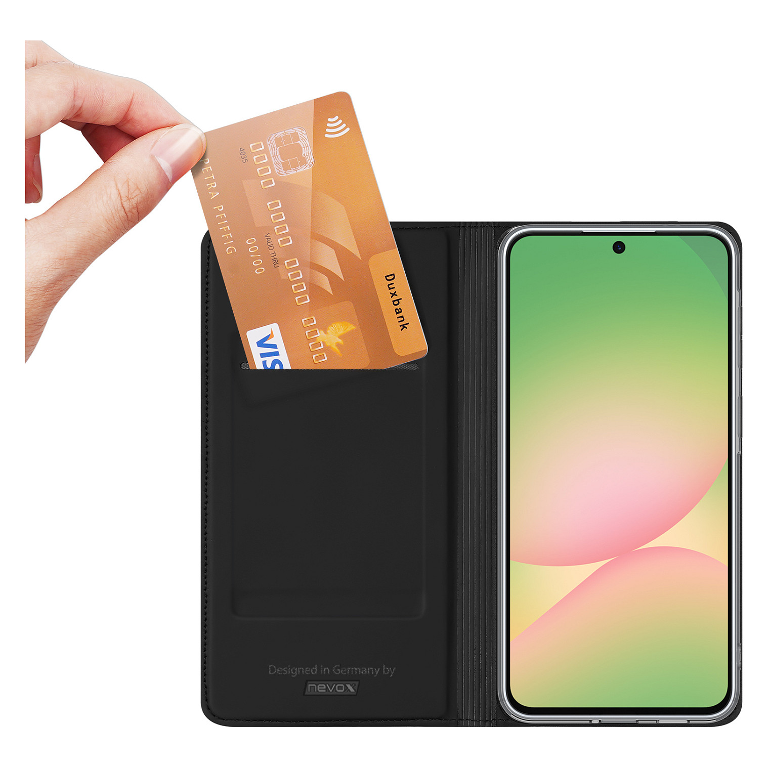 Aksesorë për telefon VARIO 2605 / Case / Flip / TPU & PU / Samsung Galaxy A57 5G - Zezë - 2