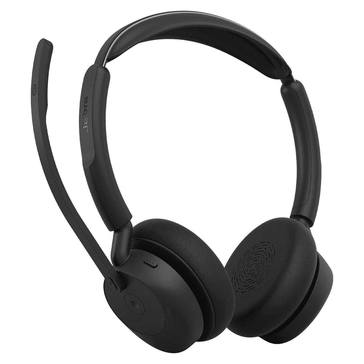Kufje pa kabllo Jabra Evolve3 45 MS Stereo / Link 390c / USB-C / Microsoft Teams / Charging Stand - Zezë - 5