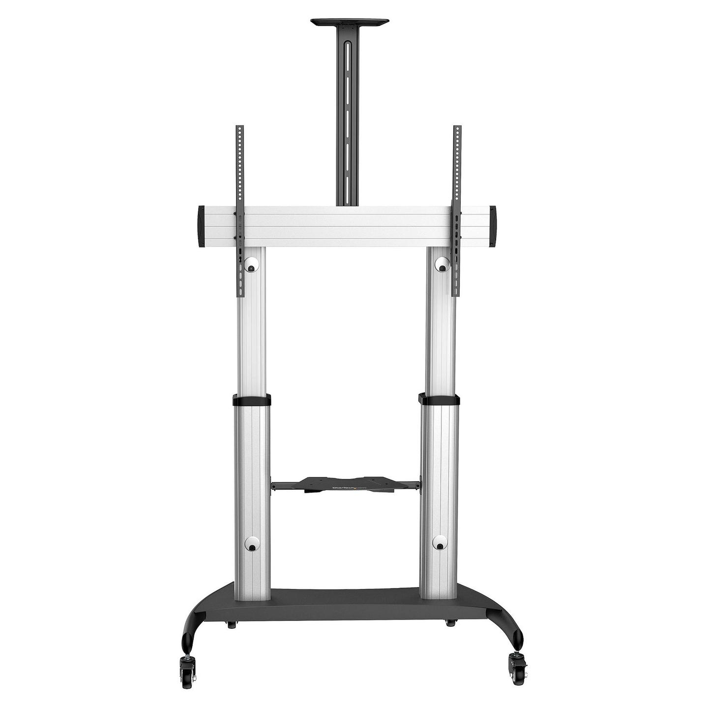Mbajtëse për TV StarTech.com / 60"-100" / 100kg / VESA 200x200-1000x600 / Me Rrota / Lartësi e Rregullueshme / Inklinim - Zezë/Argjend - 3