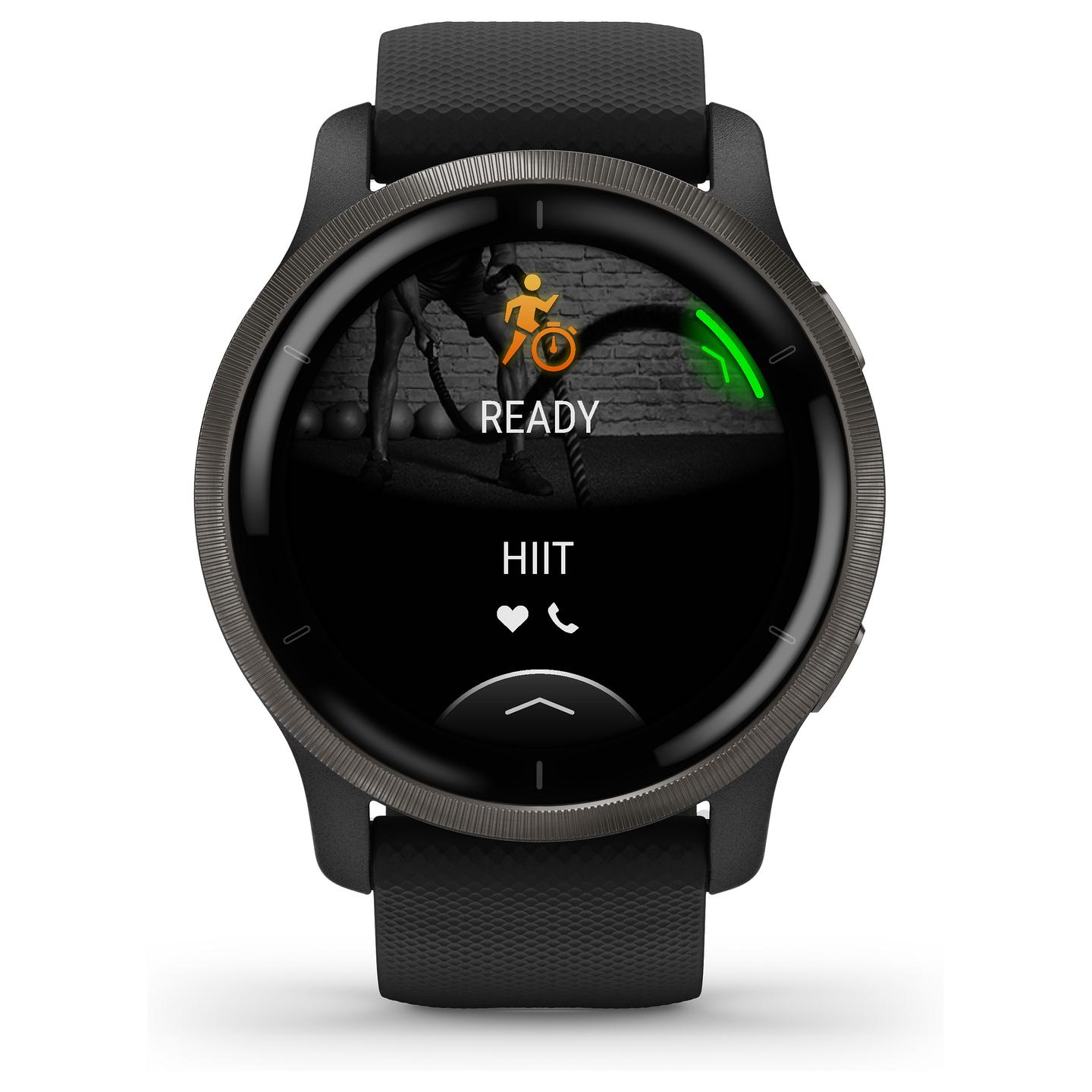 Orë e mençur Garmin Venu 2 / 45mm / AMOLED / GPS / Bluetooth / Wi-Fi - Zezë/Slate - 41