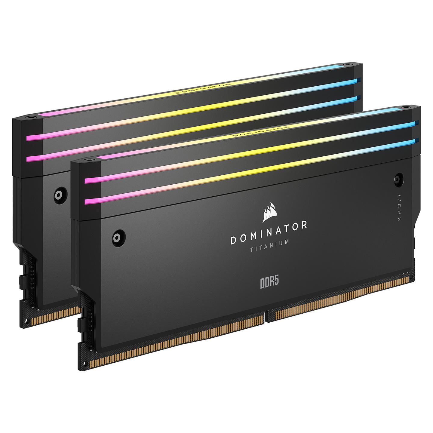 RAM Memorie DDR5 Corsair Dominator Titanium RGB, 32GB (2x16GB), DIMM, 6400MT/s, CL32, Intel XMP 3.0 - Zezë - 2