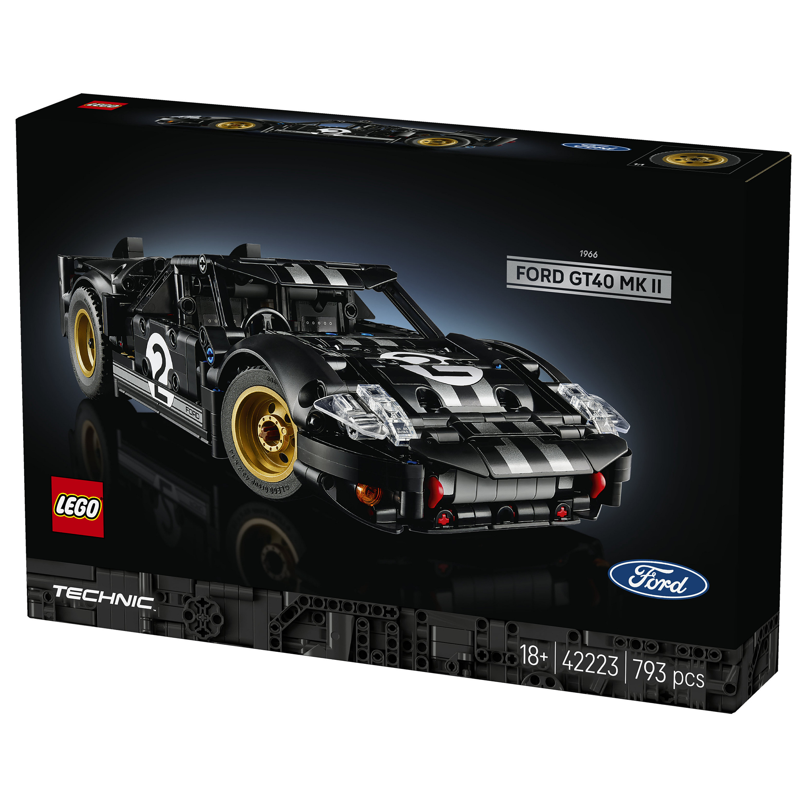 LEGO Technic 1966 Ford GT40 MKII Race Car 42223 - 8