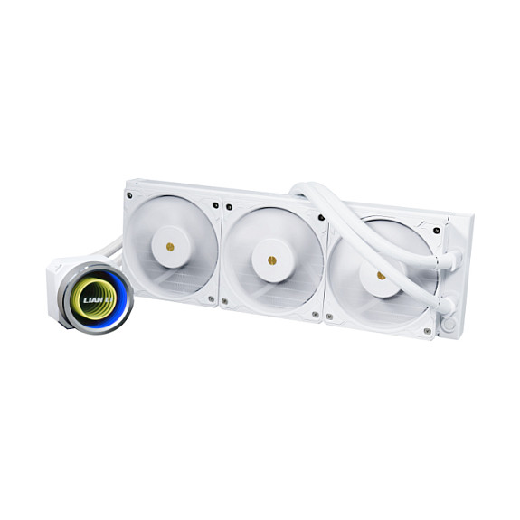 Ftohës për Procesor Lian Li GALAHAD II Trinity Performance 360 / AIO / 360mm / 3×120mm UNI FAN P28 / 4200 RPM / 109.6 CFM / LGA115x/1200/1700 / AM4/AM5 – Bardhë