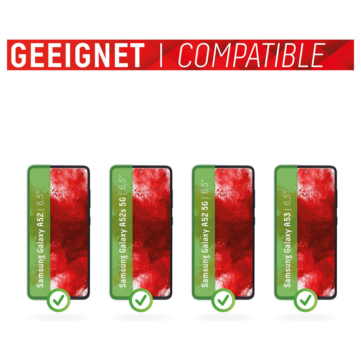 Mbrojtës për Ekran Displex 01639, Samsung Galaxy A52, A52s, A52 5G, A53, Smart Glass 9H - Transparent - 4