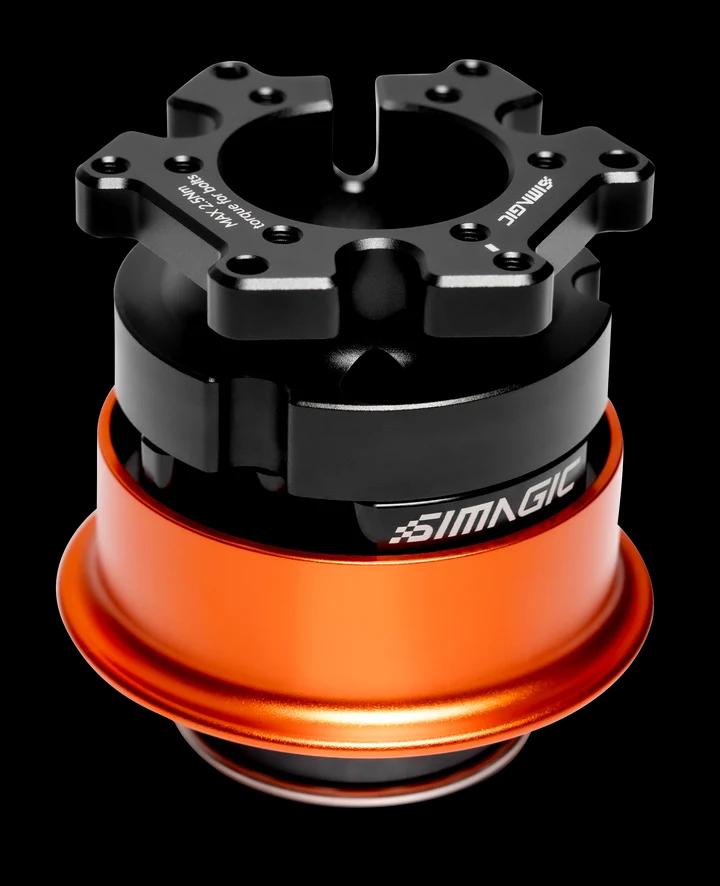 Aksesorë për Timon Simagic EVO Third Party Quick Release Adapter / Për Timona të Palëve të Treta / 50 & 70mm / USB / Për Alpha EVO - Zezë/Portokalli - 2