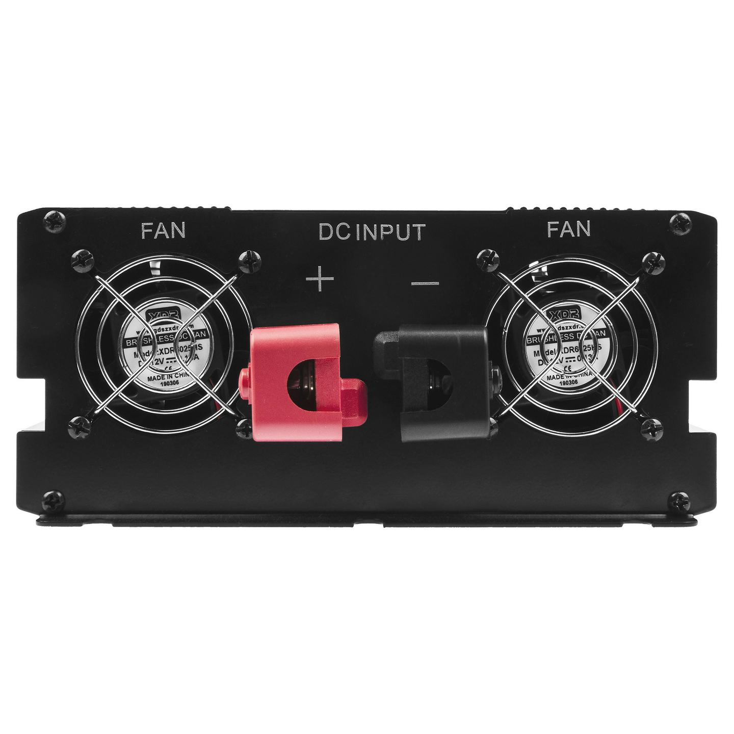 Inverter Green Cell INV11, 2000 W, 12 V DC në 230 V AC, valë sinusoidale të pastër – Zezë - 4