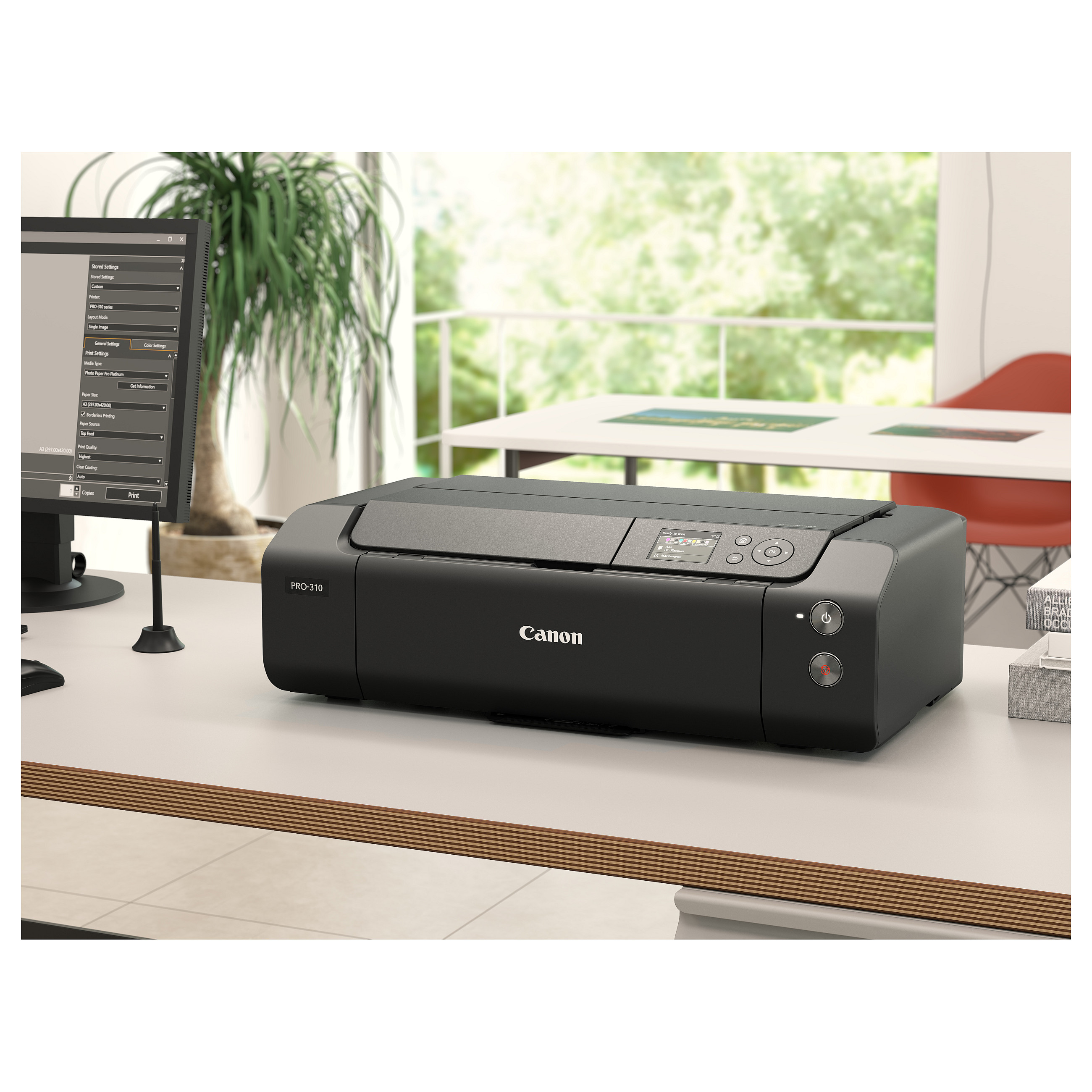 Printer Inkjet Canon imagePROGRAF PRO-310 / Inkjet / 4800 × 2400 DPI / A3+ / 10 ngjyra - Zezë - 16
