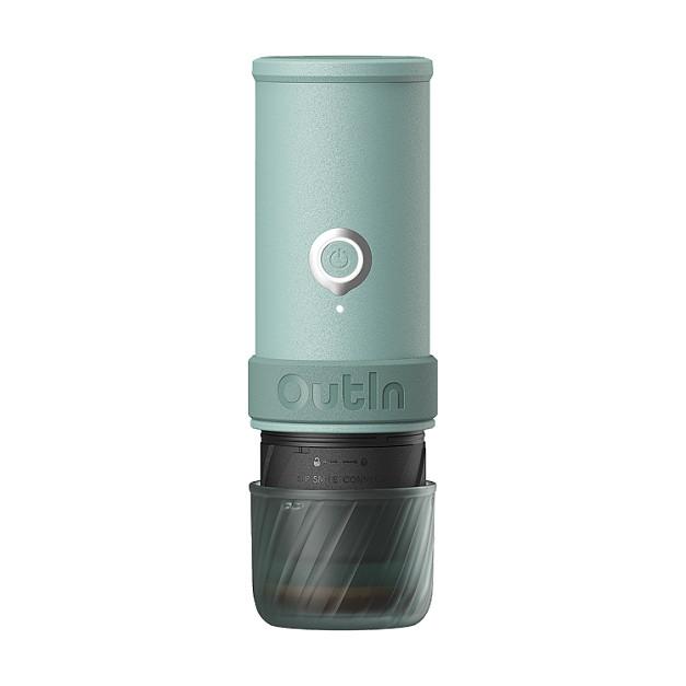 Aparat për Kafe Portativ OutIn Mino OTEM-MO-01-AA-CG, 70 ml, 22 bar, Bateri 9000 mAh, USB-C - Gjelbër/Zezë - 2