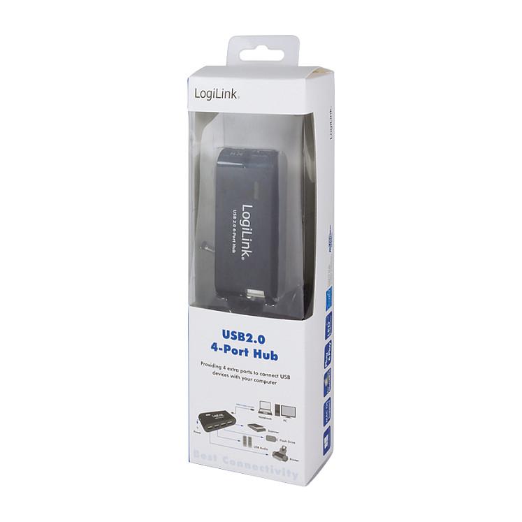 Splitter USB LogiLink UA0085 / 4x USB 2.0 / 480 Mbit/s / 5V/2A - Zezë - 8