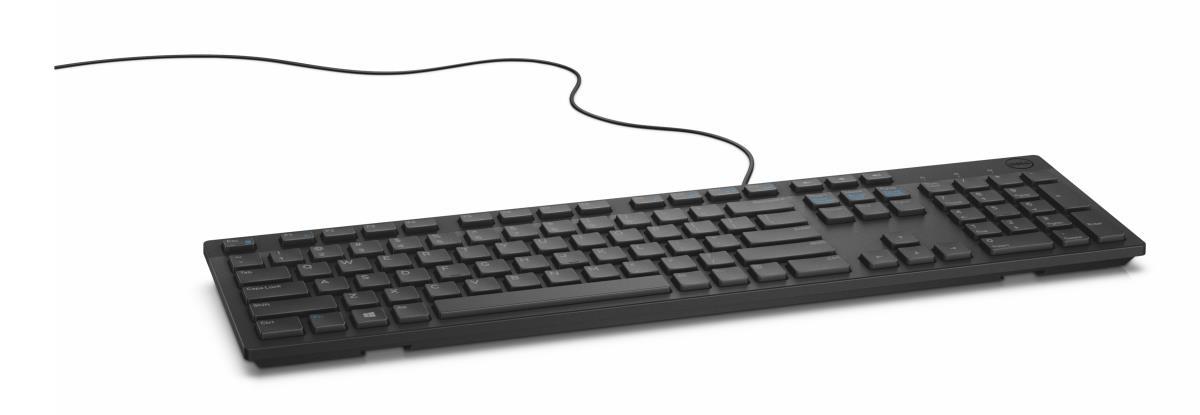 Tastierë me kabllo Dell KB216 / USB / Full-Size / Plunger / QWERTY UK - Zezë - 2