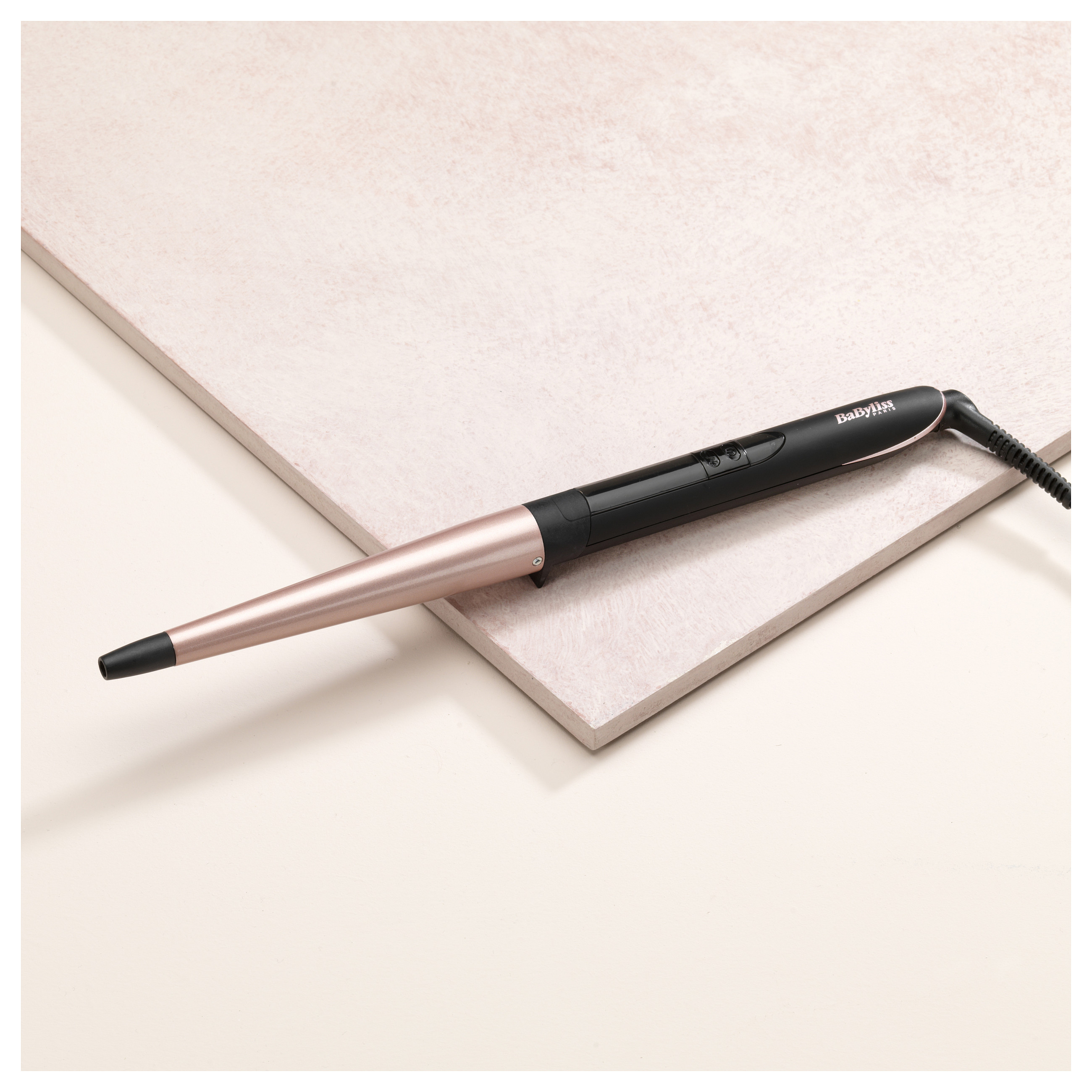Stiluese për flokë për kaçurrela BaByliss Conical Wand C454E / Quartz-Ceramic / 25–13 mm / 6 Temperatura / 210°C – Zezë - 5