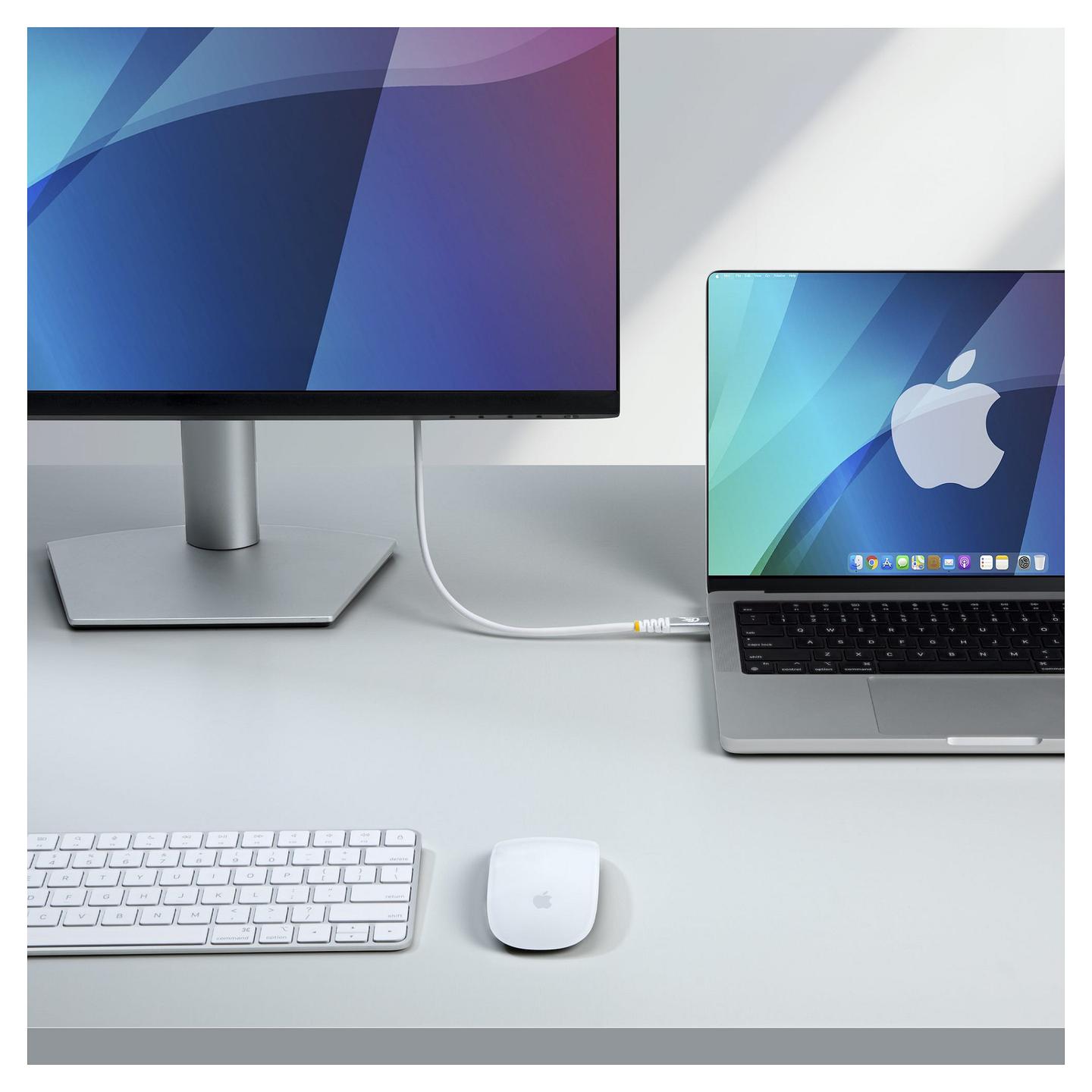 Kabllo USB StarTech.com CC150CM80GUSB4CABLEW / USB-C në USB-C / USB4 / 80 Gbit/s / 240W / 1.5m - Bardhë - 5
