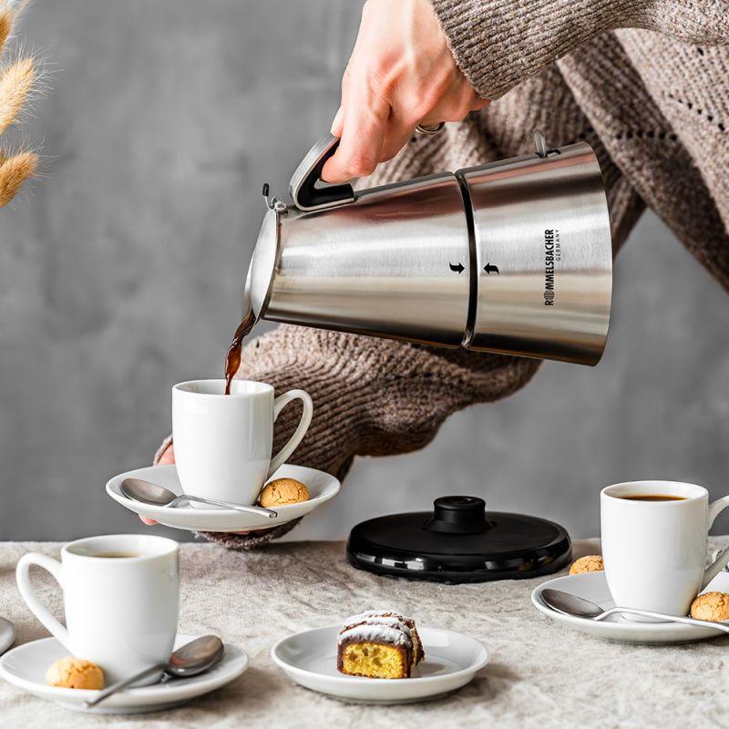 Makinë Elektrike për Espresso ROMMELSBACHER EKO 364/E, 365W, 2–4 Filxhanë, 250ml, Çelik Inox – Argjend - 3