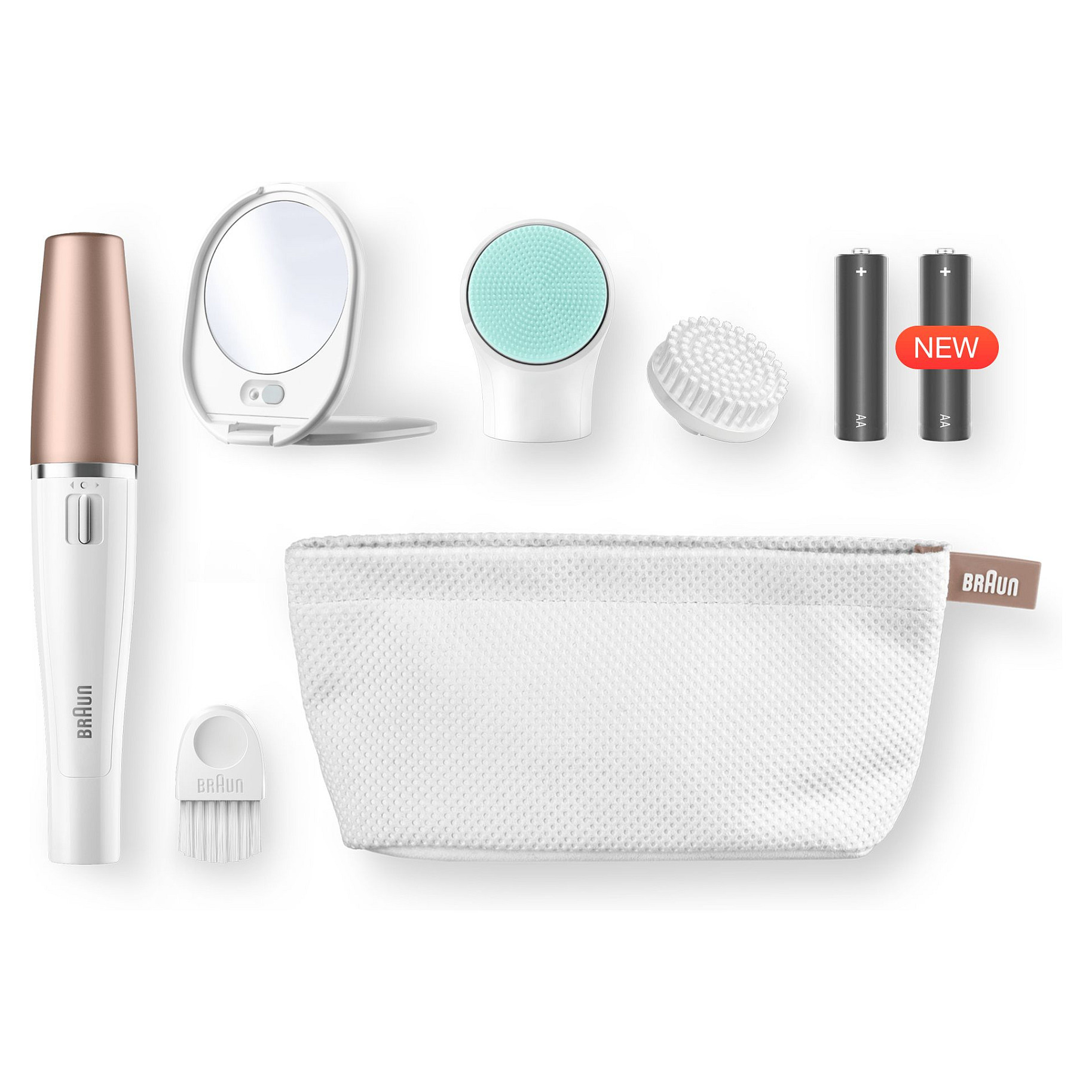 Depilator për fytyrë Braun FaceSpa 851V - Ari/Bardhë - 3