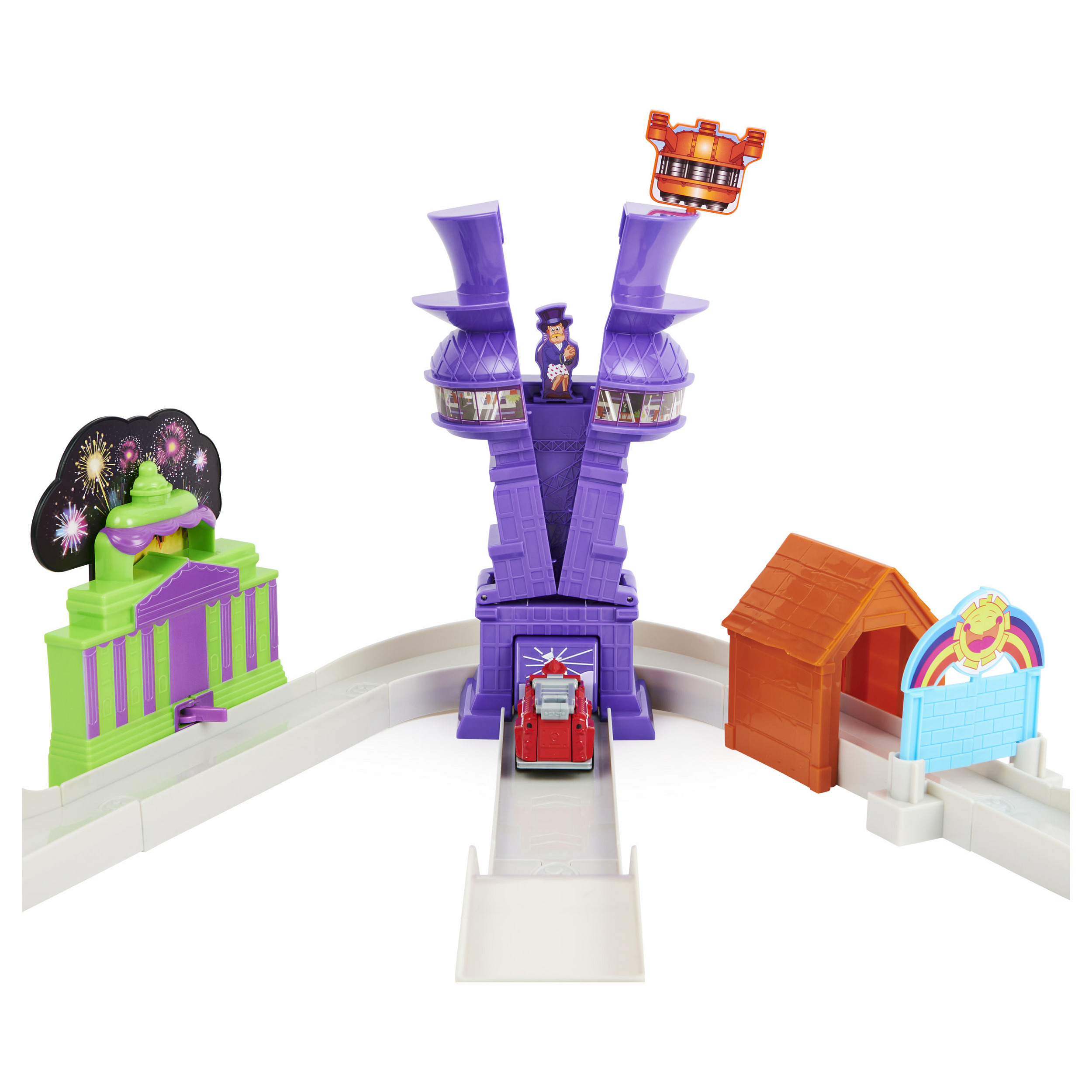 Lodra Spin Master PAW Patrol True Metal Total City Rescue Playset – Marshall / 1:55 Scale / 3 Rescue Scenes / Rotating Launcher - MIx - 5