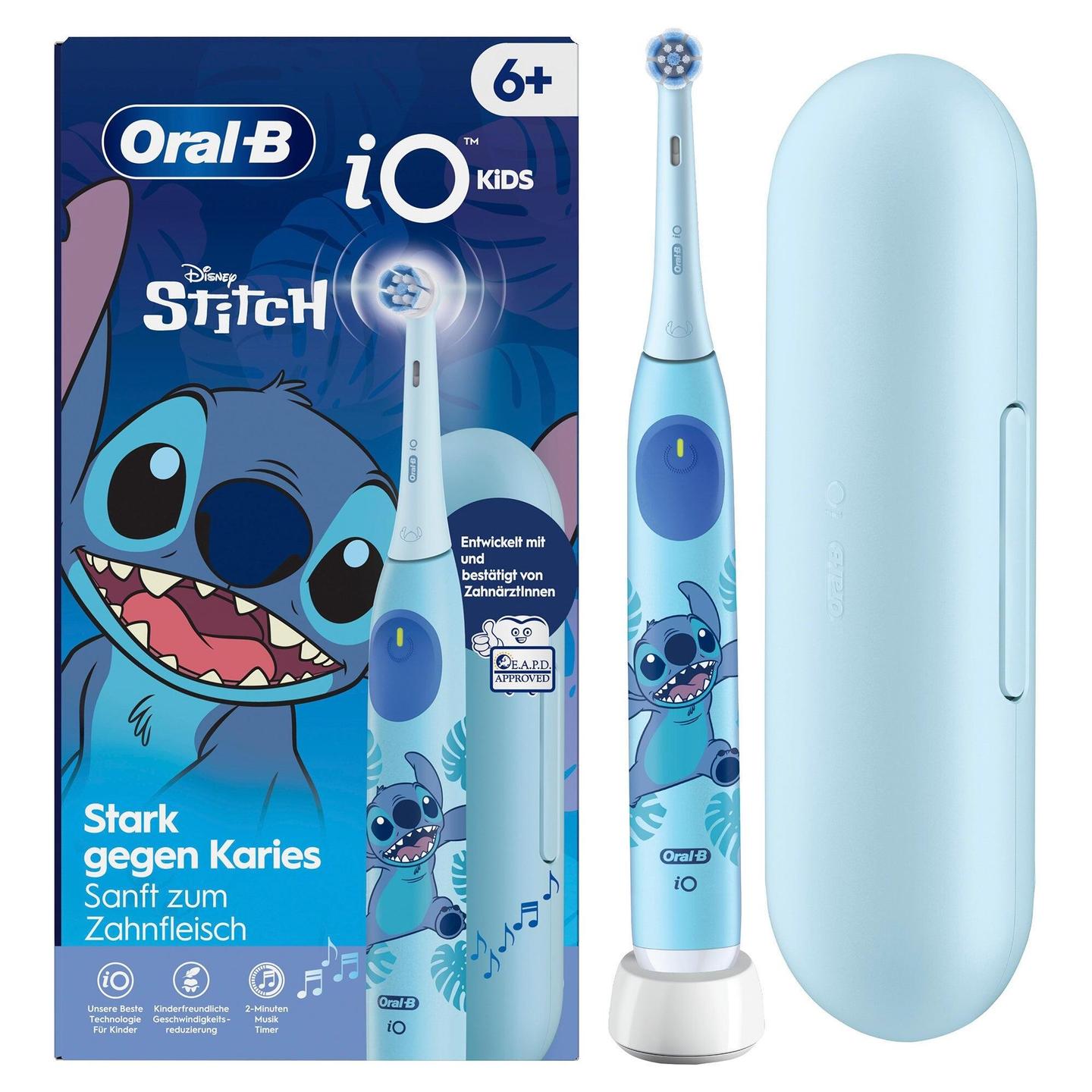 Furçë dhëmbësh elektrike për fëmijë Oral-B iO Kids 6+ Stitch/me Etui – Blu