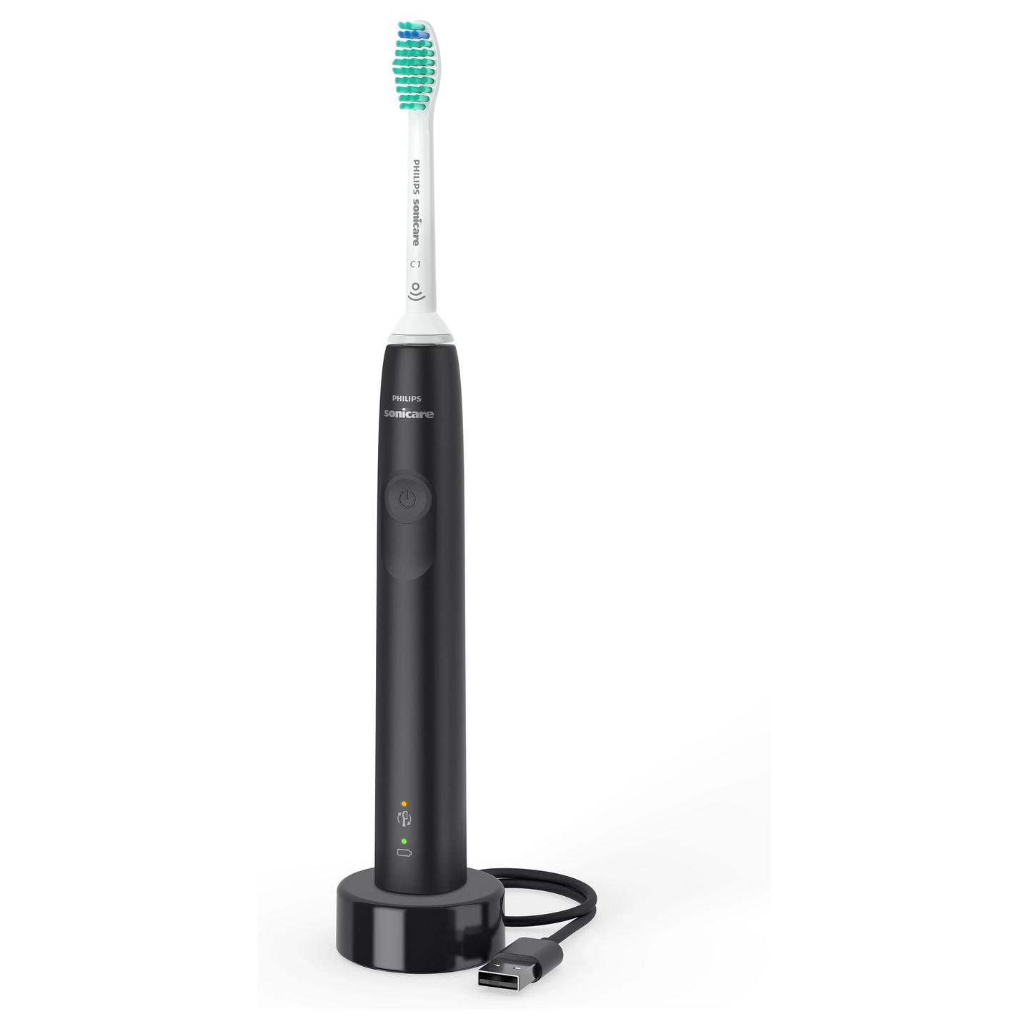 Furçë dhëmbësh elektrike Philips Sonicare Series 3100 HX3671/14 / Sonic / 31.000 lëvizje/min / Pressure Sensor / QuadPacer / SmarTimer / 14 Ditë – Zezë - 2