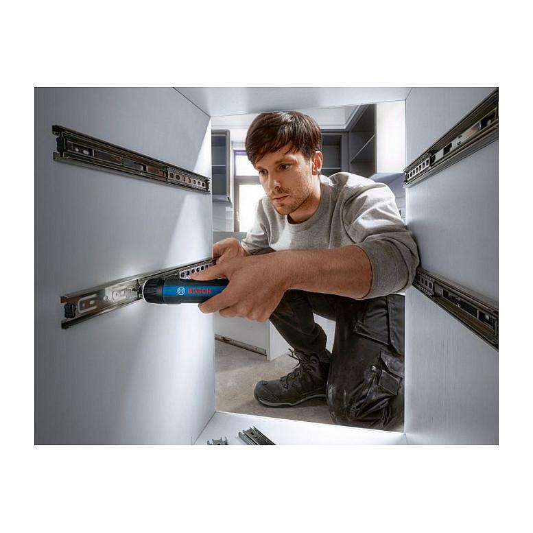 Vidator me Bateri Bosch Professional GO, 3.6V, 2.0Ah, 5Nm, 396rpm, 1/4" - Blu/Zezë - 6