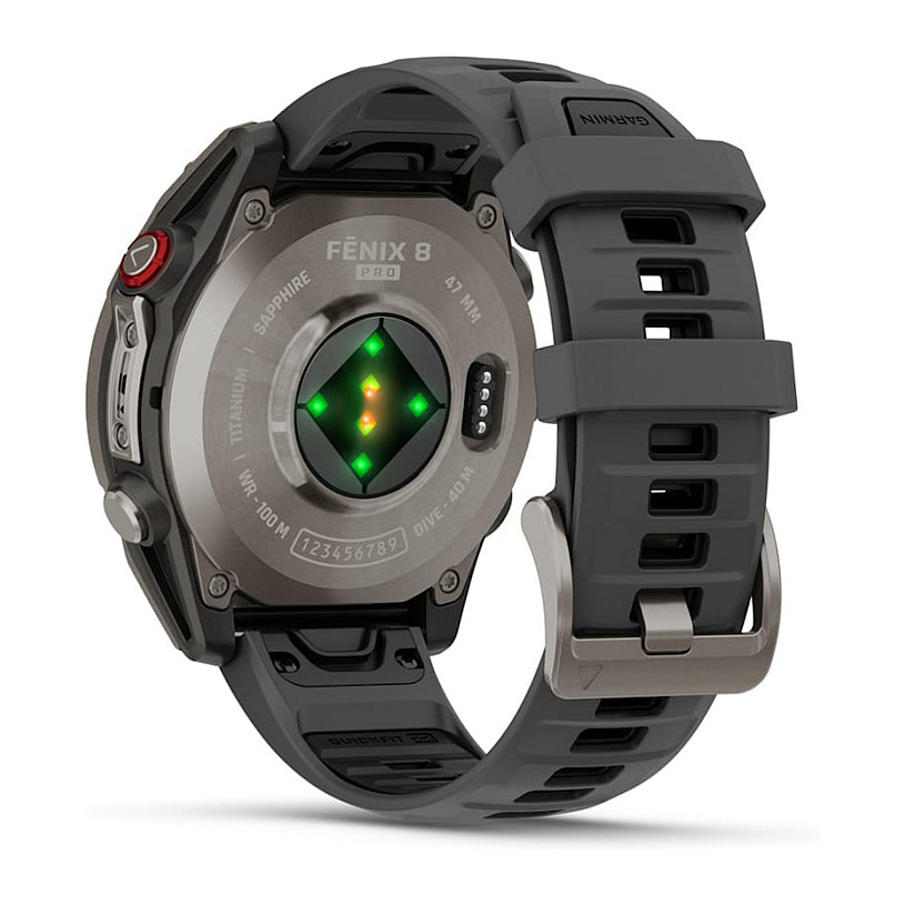 Orë e Mençur Garmin fēnix 8 Pro 47mm / AMOLED 1.4" / GPS / LTE / Bluetooth / Wi-Fi / NFC / 32GB / Sportive & Shëndetsore- E Zezë - 12
