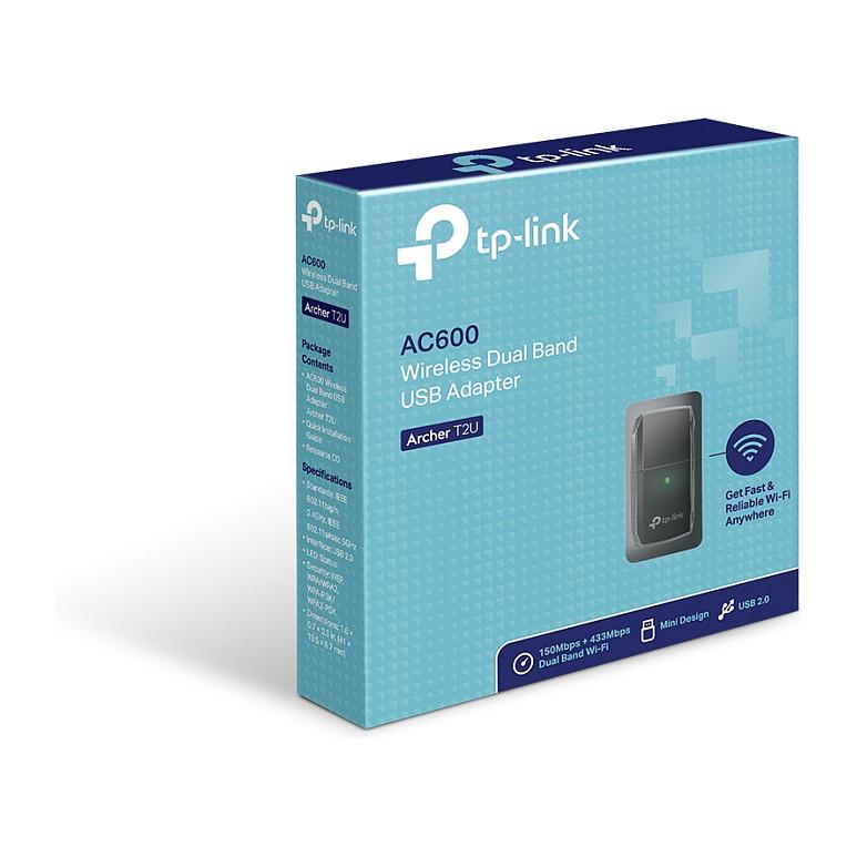 Adapter Rrjeti WLAN USB TP-Link Archer T2U / USB 2.0 / Dual Band 2.4GHz + 5GHz / 600Mbps / Wi-Fi 5 802.11ac - Zezë - 9