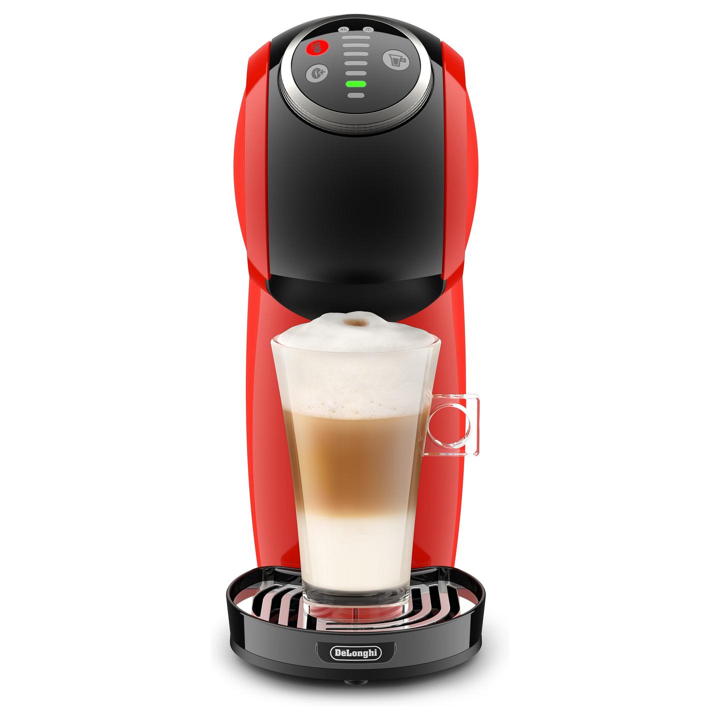 Aparat për Kafe me Kapsula De’Longhi Genio Plus EDG315.R, 1400 W, 15 bar, Rezervuar 0.8 L – Kuqe/Zezë - 2