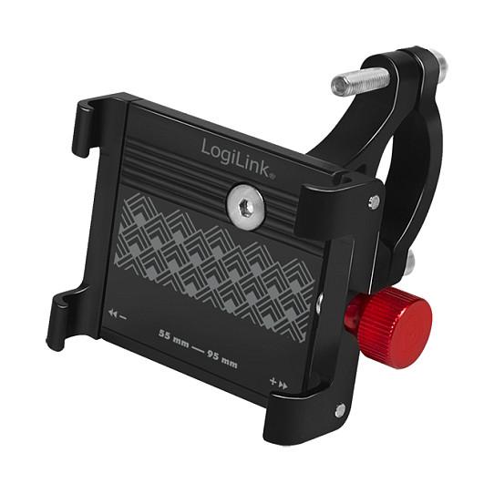 Mbajtëse për Telefon LogiLink AA0146 / 3.5–7" / 55–95mm / 360° / Aluminium - Zezë/Kuqe - 4