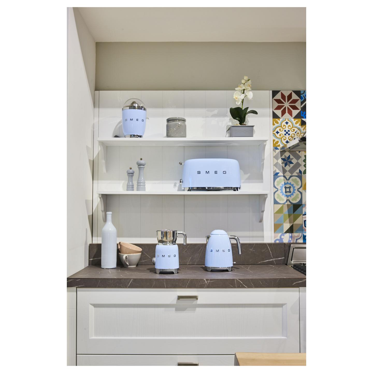 Çajnik Elektrik Smeg KLF03PBEU, 1.7L, 2400W, 360° – Blu - 3