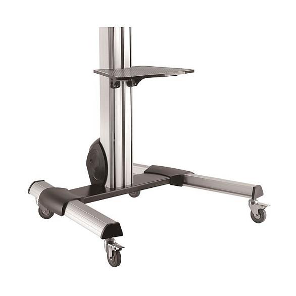 Mbajtëse me Rrota për TV StarTech.com STNDMTV70 / 32"-75" / 40kg / Rregullim Lartësie 1110-1510mm / Tilt +5° deri -12° / Rrotullim ±90° - Zezë & Argjend - 3