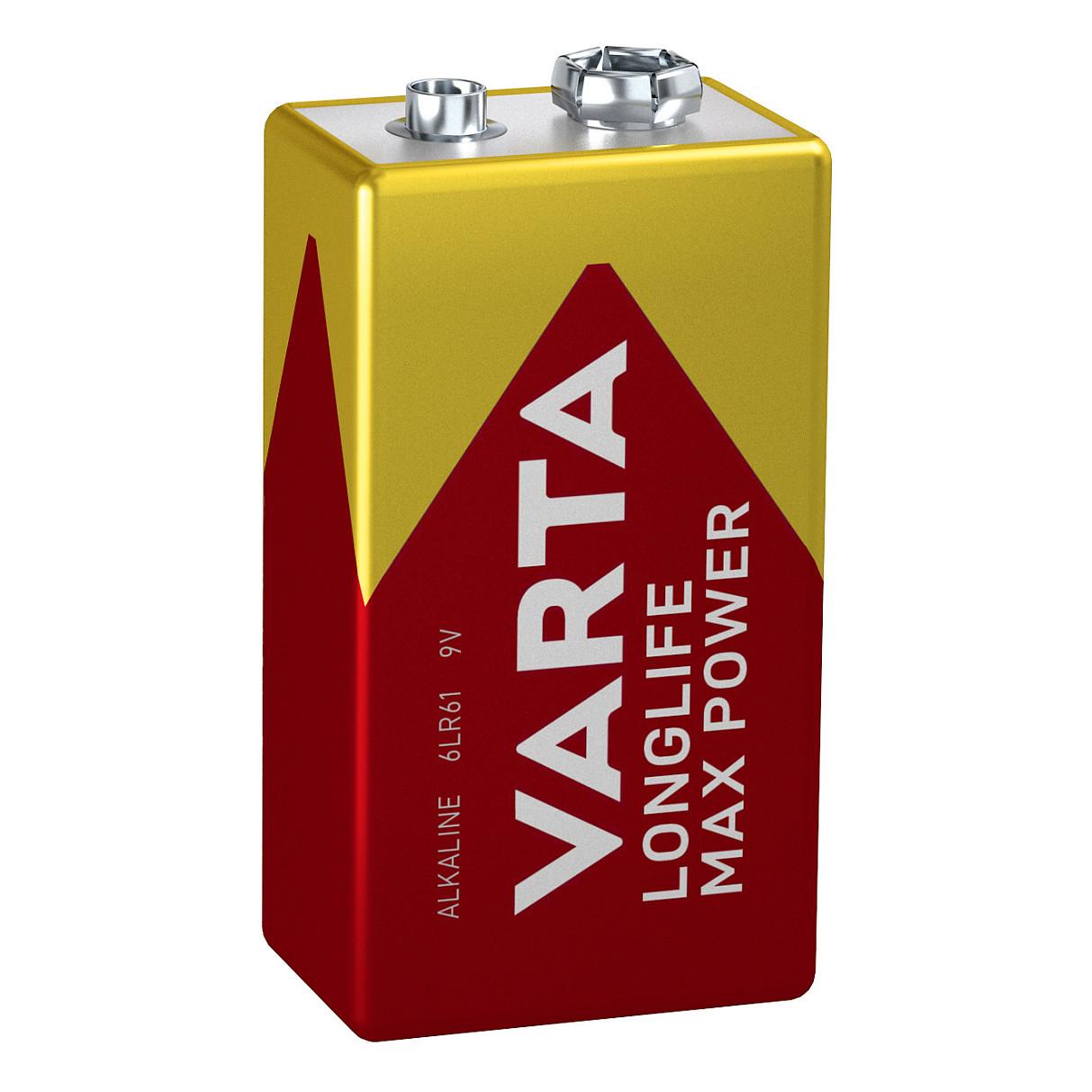 Bateri 9V E‑Block (6LR61) Max Power / 1Pack / Varta - 2