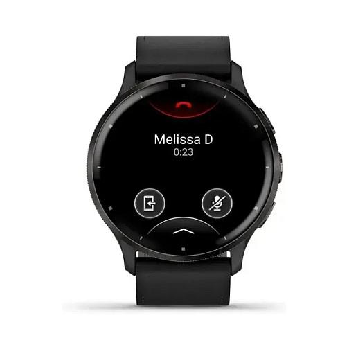 Orë e mençur Garmin Venu 3, 45mm, AMOLED, GPS, 8GB, Rrip Lëkure – Zezë/Hiri - 2